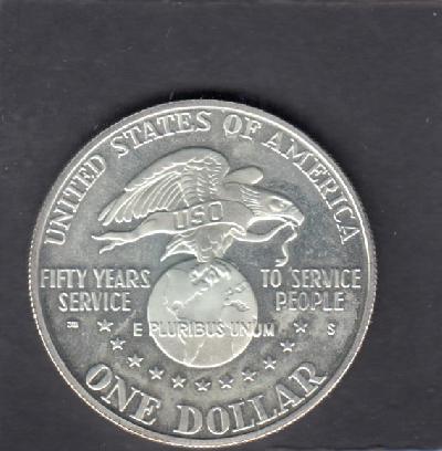 Beschrijving: 1 Dollar U.S.O.